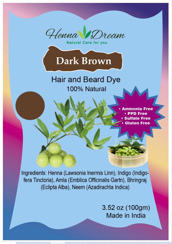 Natural Dark Brown Hair Dye