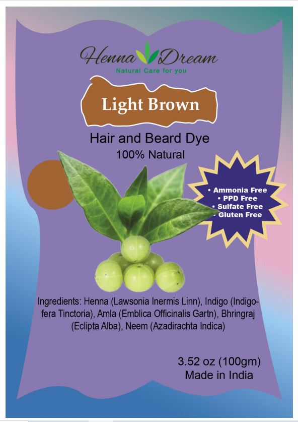Natural Light Brown Hair Dye